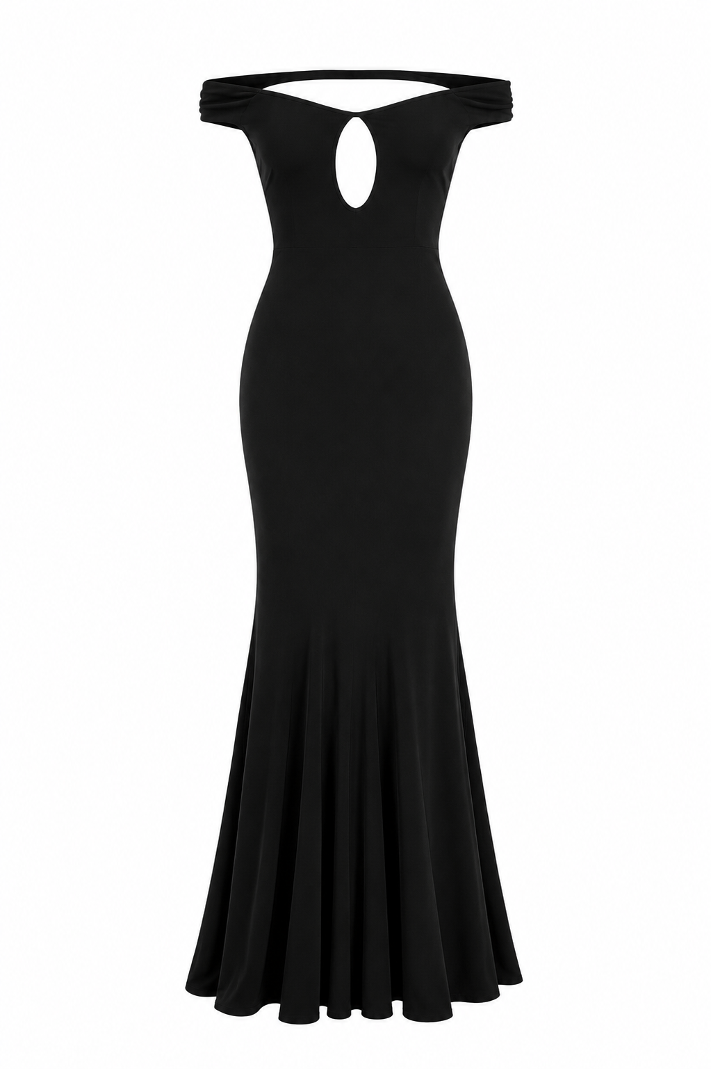 Hohles Kleid mit fester rückenfreier Partie,
Tube-Top-Maxikleid